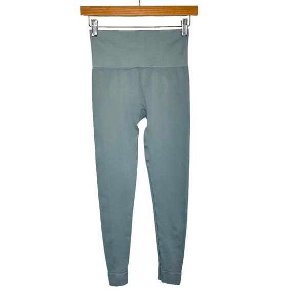 Set Active Womens Sculptflex Seamless Active Leggings Size S/M Blue Workout - Picture 1 of 6